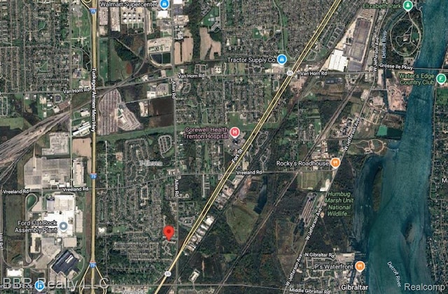 20109 Cumberland, Brownstown, MI 48183 - map of property location
