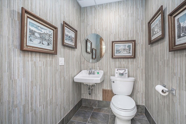 16396 M-89, Augusta, MI 49012 - half bath with toilet, a sink, and tile patterned flooring
