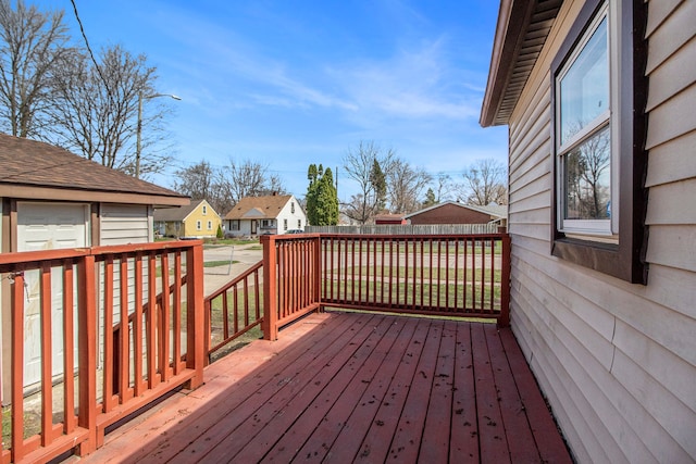 26410 Beverly Rd, Taylor, MI 48180 - wooden terrace featuring a residential view
