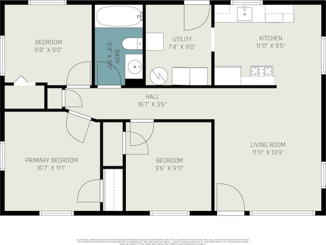 26410 Beverly Rd, Taylor, MI 48180 - view of property floor plan