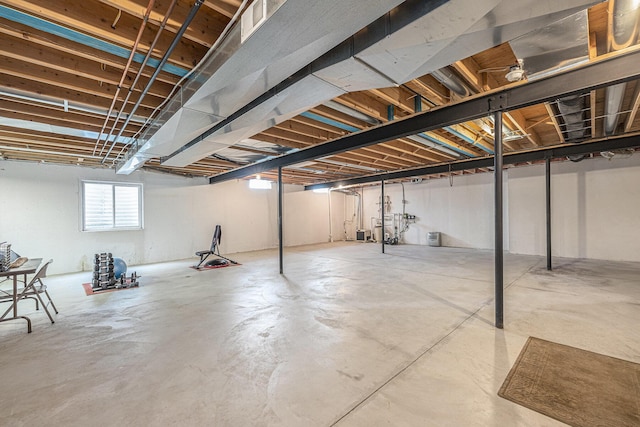 view of basement