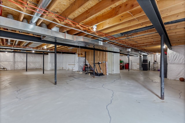 18277 Crenshaw Dr, Macomb, MI 48042 - unfinished basement with heating unit and water heater