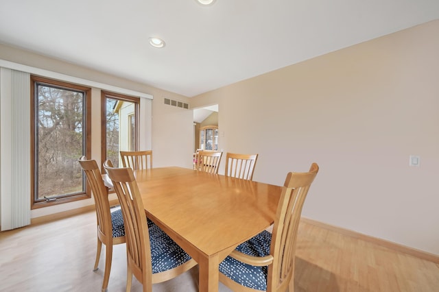 7465 Westbury Blvd, West Bloomfield, MI 48322 - dining area featuring light wood finished floors, baseboards, and recessed lighting
