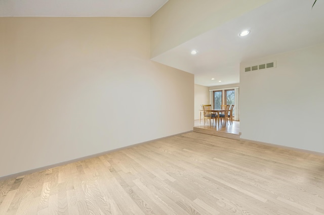 7465 Westbury Blvd, West Bloomfield, MI 48322 - unfurnished room with light wood-type flooring, recessed lighting, and baseboards
