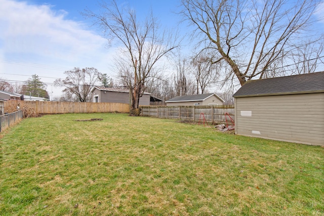 142 E Glass Rd, Ortonville, MI 48462 - view of yard featuring a fenced backyard