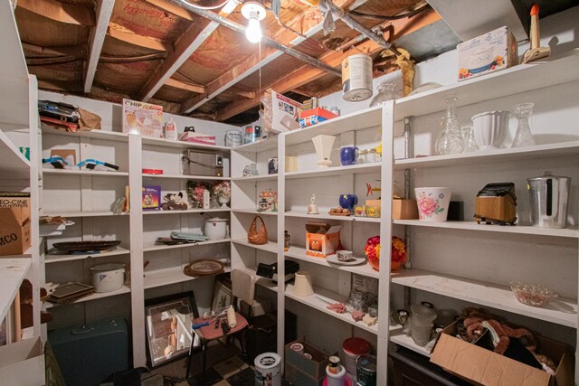 view of storage room