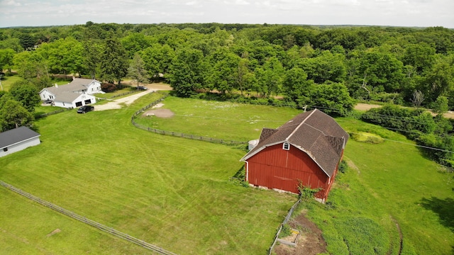 8162 Groveland Rd, Holly, MI 48442 - overview of rural landscape featuring a heavily wooded area