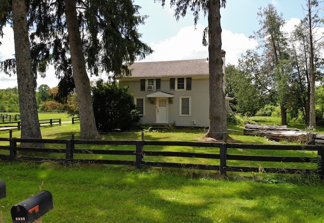 8162 Groveland Rd, Holly, MI 48442 - colonial house featuring a chimney