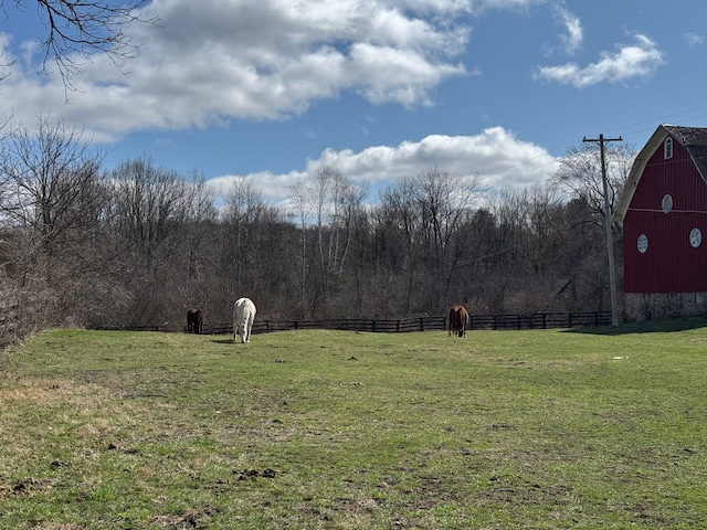 8162 Groveland Rd, Holly, MI 48442 - view of yard with a barn and an outdoor structure