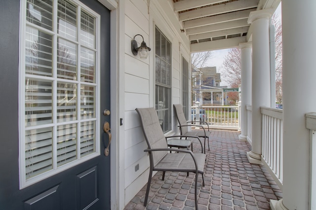 balcony with a porch