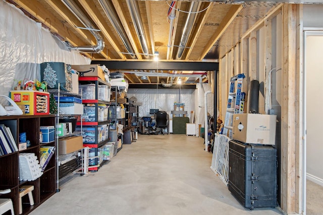 30909 Asbury Hill Ct, New Hudson, MI 48165 - view of unfinished basement