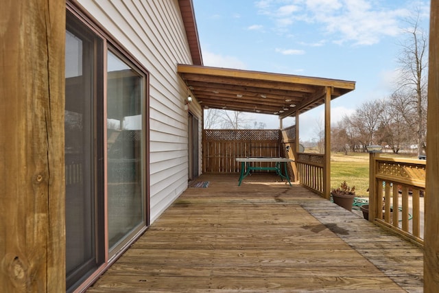 2981 Harrison St, Saginaw, MI 48604 - view of wooden terrace