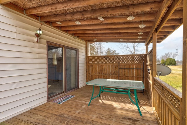 2981 Harrison St, Saginaw, MI 48604 - view of wooden deck