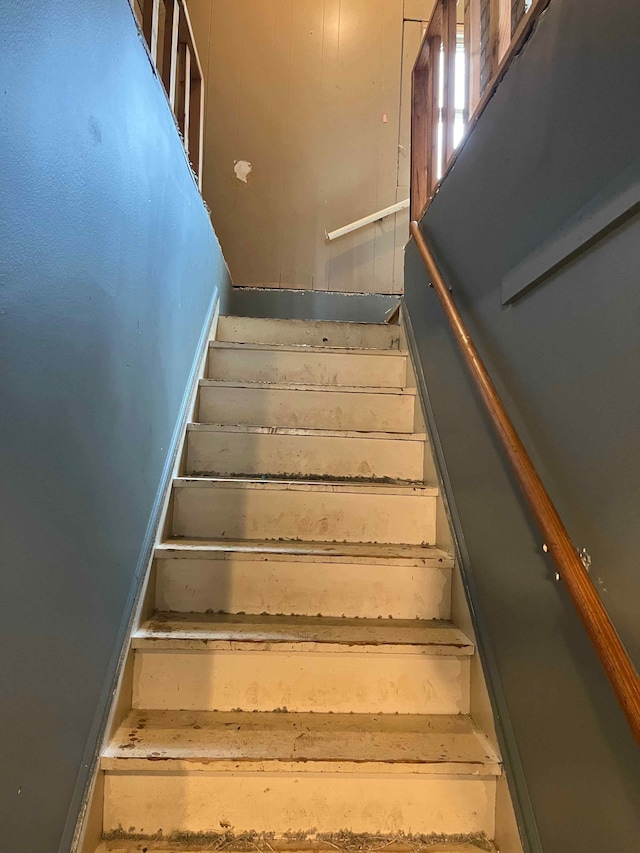 view of stairway