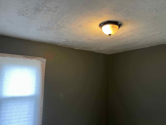 interior details with a textured ceiling