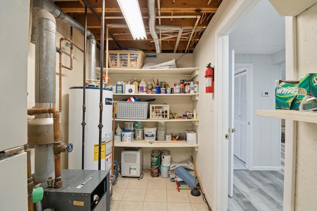 interior space with water heater