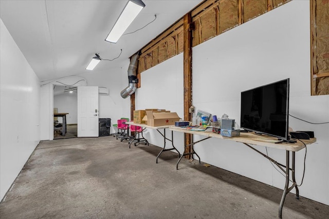interior space with concrete flooring