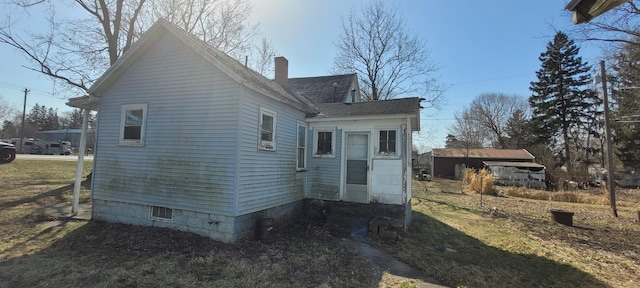 5640 Blue Star Hwy, South Haven, MI 49090 - view of home's exterior with roof with shingles and a chimney