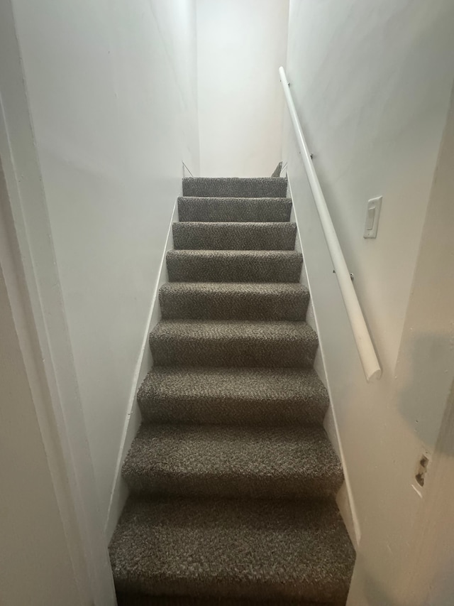 view of stairway