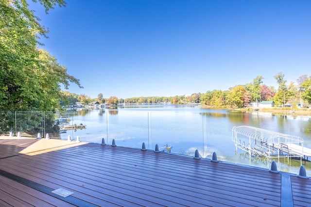 8366 Lynwood Ln, Mecosta, MI 49332 - dock area featuring a water view