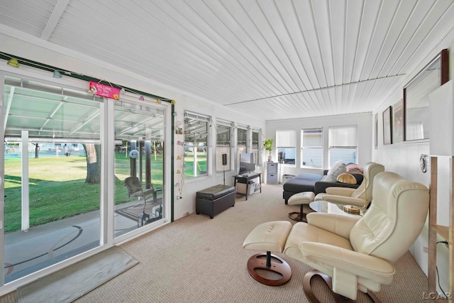 view of sunroom / solarium
