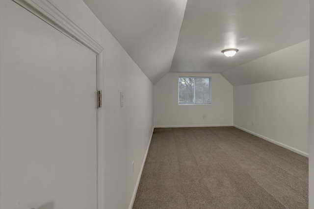 11135 Courville St, Detroit, MI 48224 - additional living space with carpet, baseboards, and vaulted ceiling