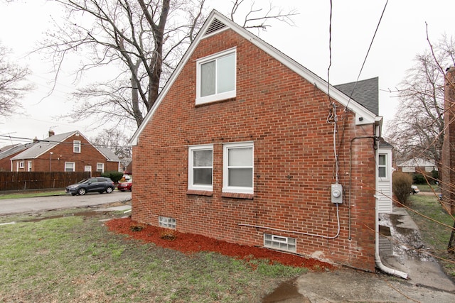 11135 Courville St, Detroit, MI 48224 - view of side of property with fence and brick siding