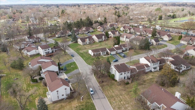 aerial view of property's location with nearby suburban area