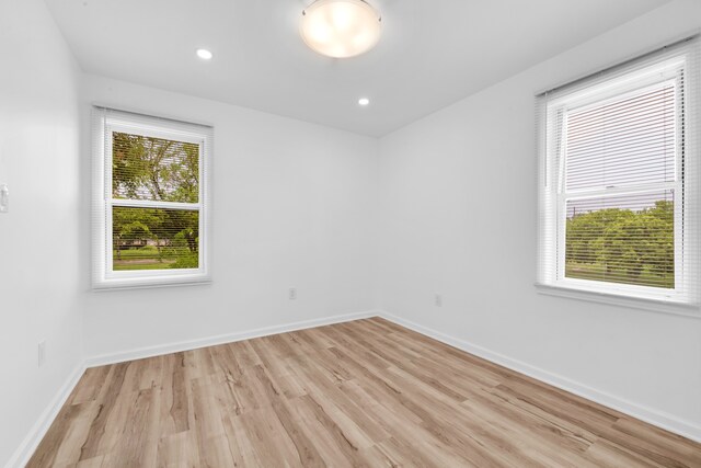 2916 Gladstone St, Detroit, MI 48206 - unfurnished room featuring recessed lighting, baseboards, and light wood-type flooring