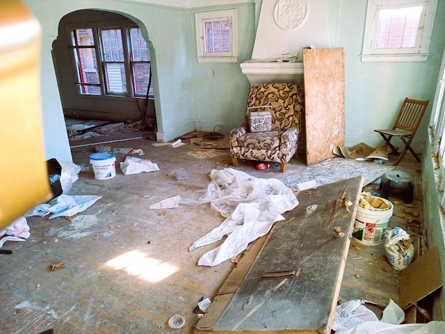 3741 Tyler St, Detroit, MI 48238 - miscellaneous room with arched walkways