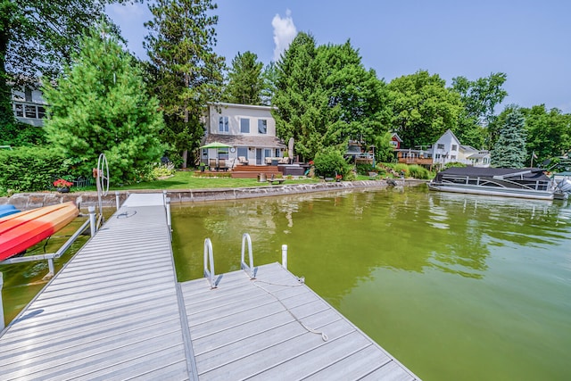 24199 N Shore Dr, Edwardsburg, MI 49112 - dock area with a water view
