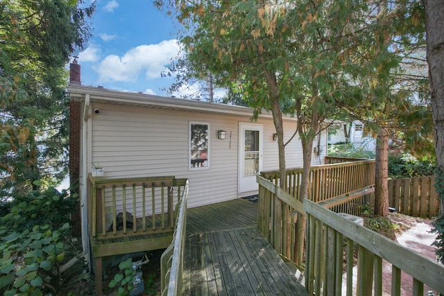 24199 N Shore Dr, Edwardsburg, MI 49112 - wooden terrace with fence