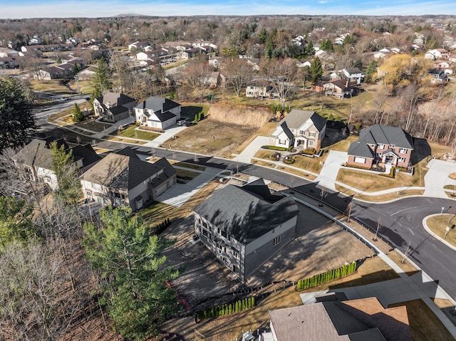 birds eye view of property featuring a residential view
