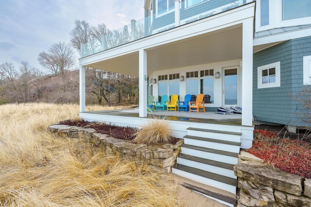view of patio / terrace featuring a porch