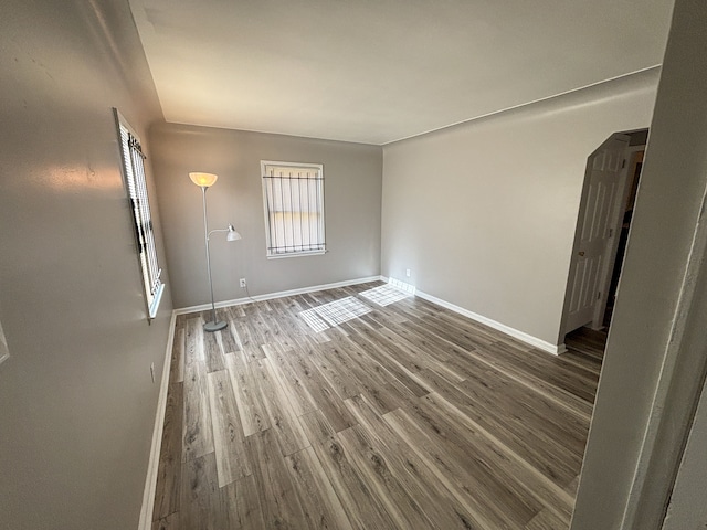 18484 Ashton Ave, Detroit, MI 48219 - empty room featuring baseboards and wood finished floors