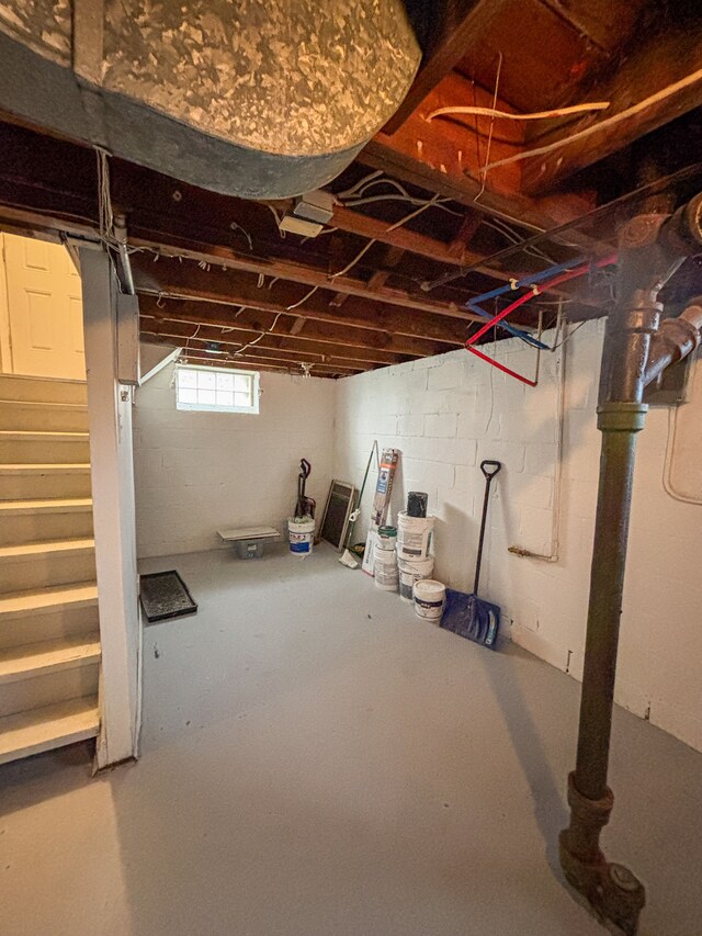 18484 Ashton Ave, Detroit, MI 48219 - below grade area featuring stairs