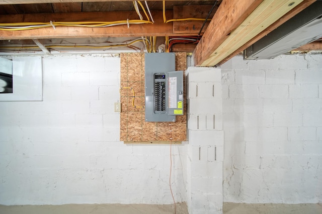 utility room with electric panel