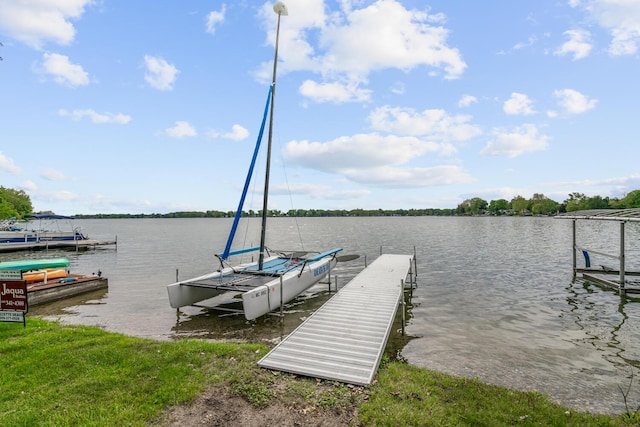 8841 Waruf Ave, Portage, MI 49002 - dock featuring a water view