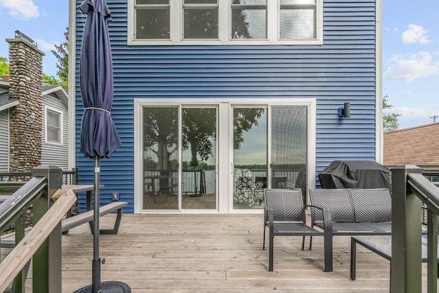 8841 Waruf Ave, Portage, MI 49002 - view of wooden terrace