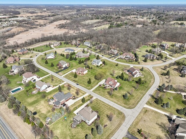 7416 Secretariat Dr, Saline, MI 48176 - bird's eye view featuring a residential view