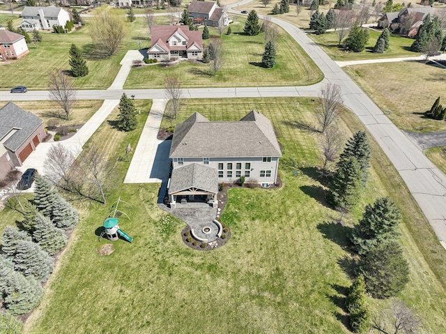 7416 Secretariat Dr, Saline, MI 48176 - bird's eye view featuring a residential view