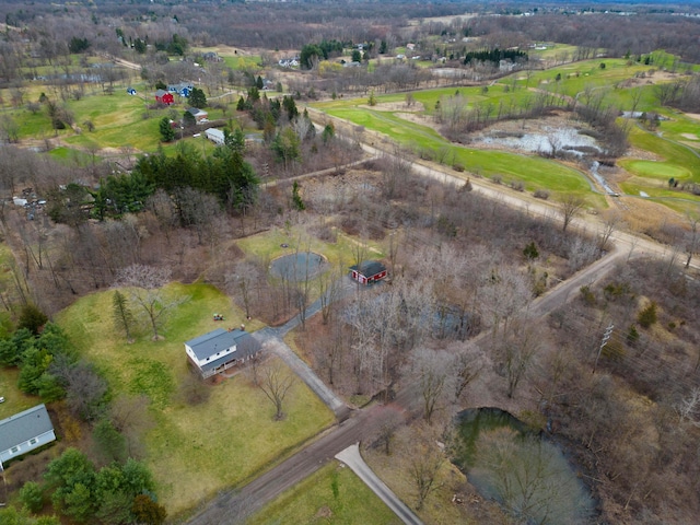 drone / aerial view featuring a rural view