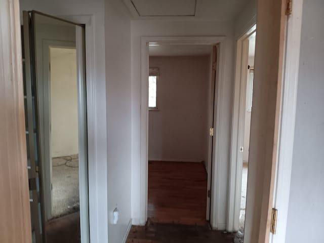 3508 Easthampton Dr, Flint, MI 48503 - hall with dark wood-type flooring