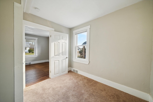 20035 Santa Barbara Dr, Detroit, MI 48221 - carpeted spare room featuring baseboards and visible vents