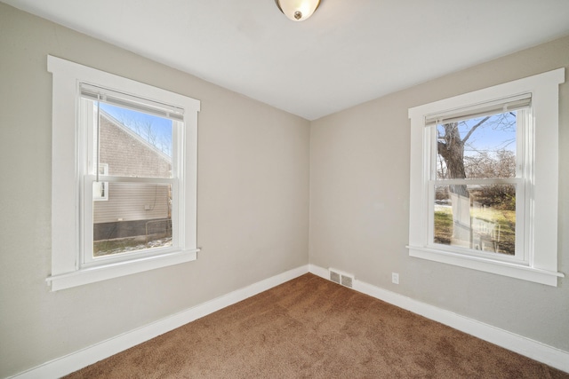20035 Santa Barbara Dr, Detroit, MI 48221 - carpeted spare room featuring baseboards and visible vents