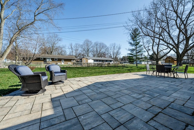 1373 Kingman Dr, Saint Joseph, MI 49085 - view of patio / terrace with fence and outdoor dining space