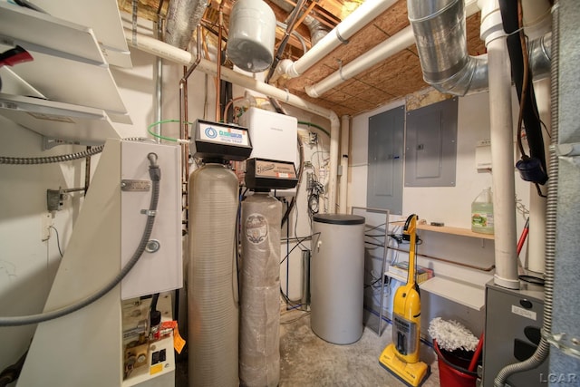 utility room with electric panel