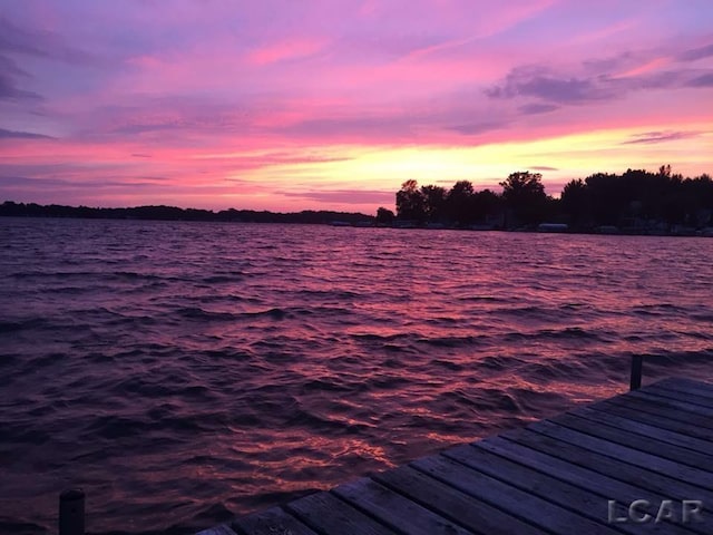 3387 Round Lake Hwy, Manitou Beach, MI 49253 - dock with a water view