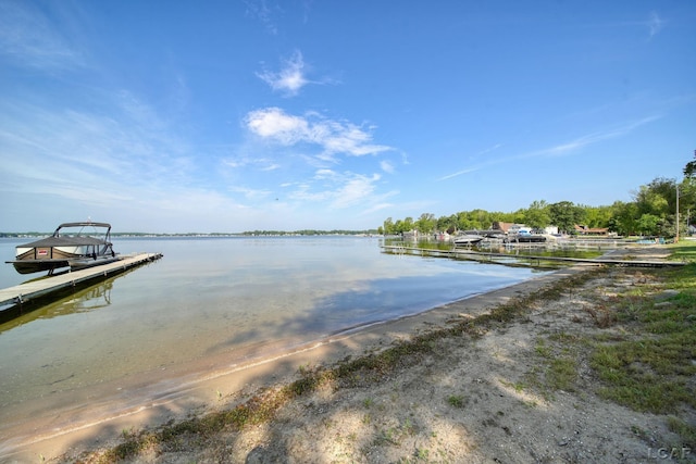3387 Round Lake Hwy, Manitou Beach, MI 49253 - water view featuring a dock
