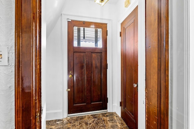 view of foyer entrance